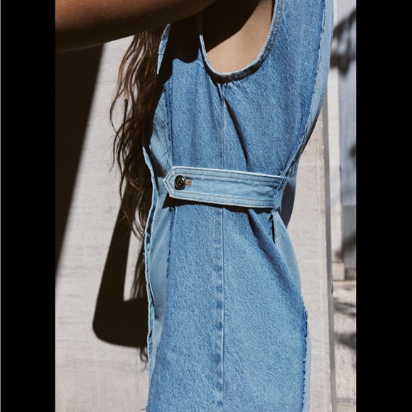 PATCHWORK Z1975 DENIM MINI DRESS - Picture 10 of 16